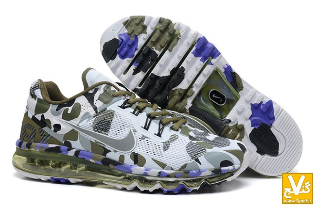 New_Arrive_Nike_Air_Max_2014_Men_Camouflage_Green_Purple_Running_Shoes_1