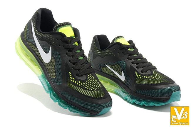 Top_Quality_Nike_Air_Max_2014_Men_Black_Green_Running_Shoes_1