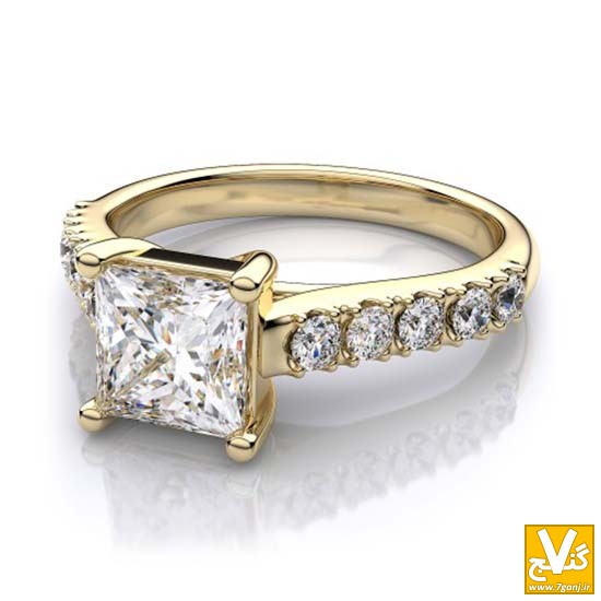 Princess-Cut-Trellis-Diamond-Engagement-Ring-in-14k-Yellow-Gold-(1.30ctw)-3