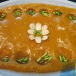طرز تهيه حلوا مجلسي زعفراني به همراه نكات مهم