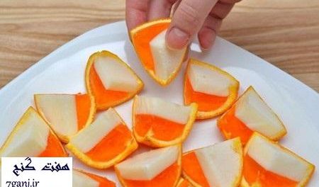 ژله داخل پوست پرتقال