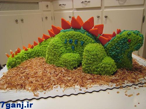 تزيين كيك به شكل دايناسور