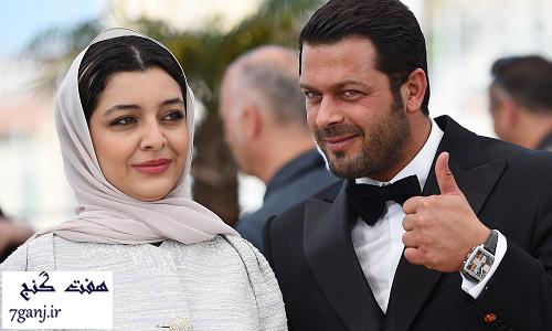 پژمان بازغي و ساره بيات در كن