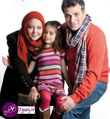 رزيتا غفاري و همسر و دخترش