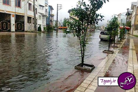تصاوير سيل در مازندران 25 مهر 94