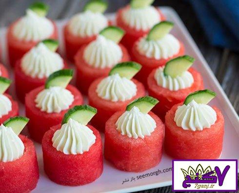 تزئین هندوانه شب یلدا