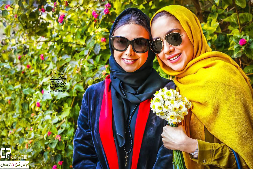 آزاده صمدی و بهاره کیان افشار در شیراز