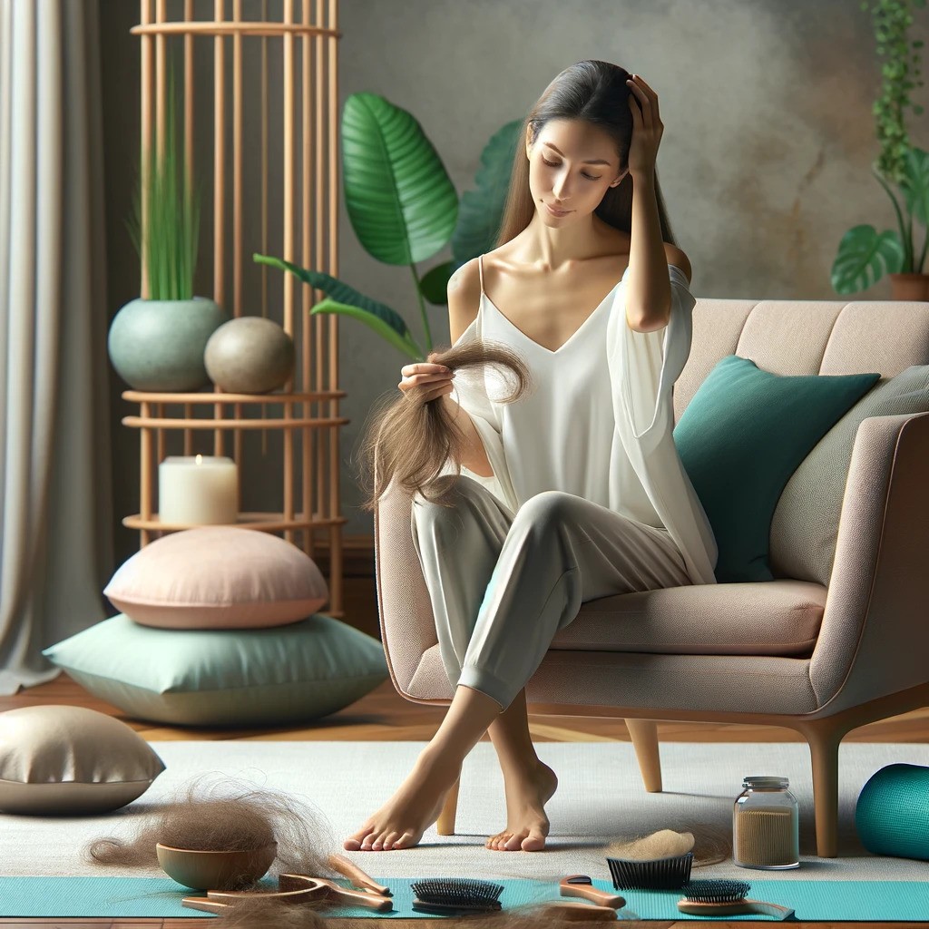 تأثیر استرس بر ریزش مو و روش‌های مقابله با آن