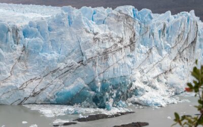 Stunning view of the Perito Moreno Glacier showcasing icy blue hues and rugged textures.