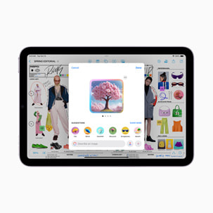 اجرای ابزارهای هوش مصنوعی اپل اینتلیجنس و نرم افزار Image Playground در آیپد مینی ۷