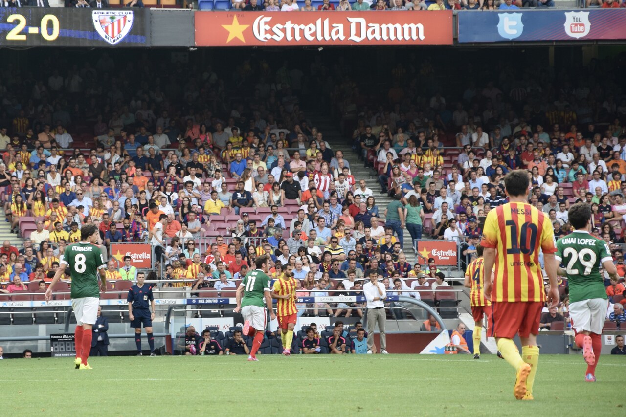 بازی درخشان لیونل مسی در استادیوم نیوکمپ بارسلونا