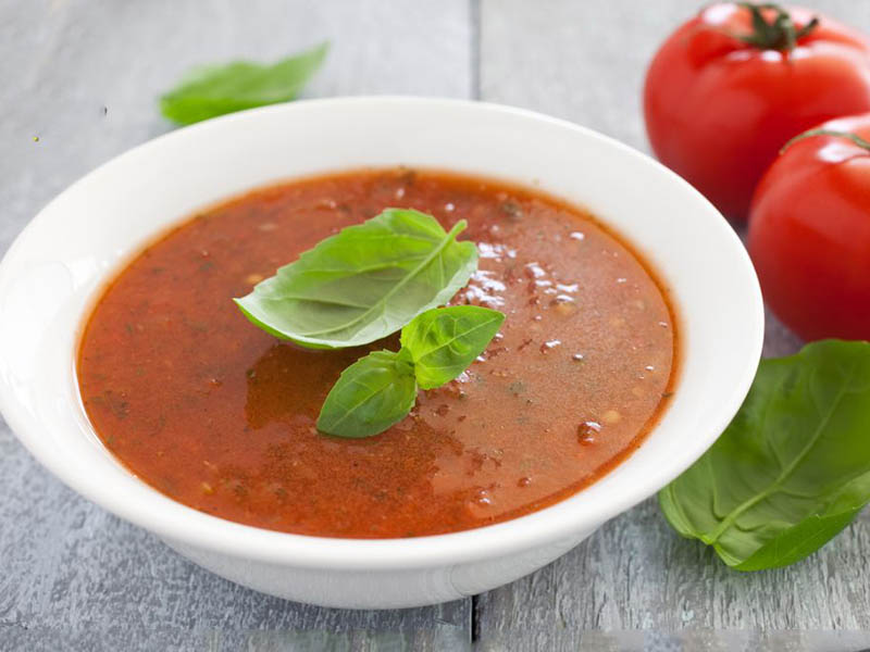 طرز تهیه کامل  سوپ خامه ای گوجه فرنگی