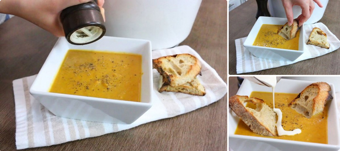 طرز تهیه سوپ خوش طعم پاییزی کدو حلوایی