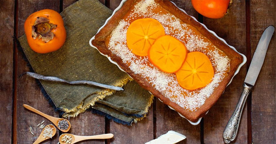 طرز تهیه کیک خیس خرمالو