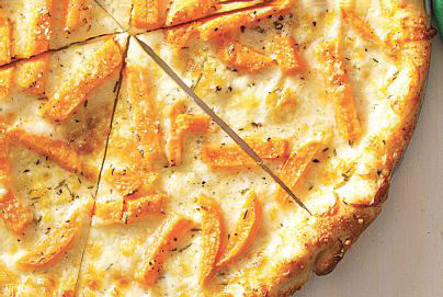 طرز تهیه پیتزای پنیر با خلال سیب زمینی