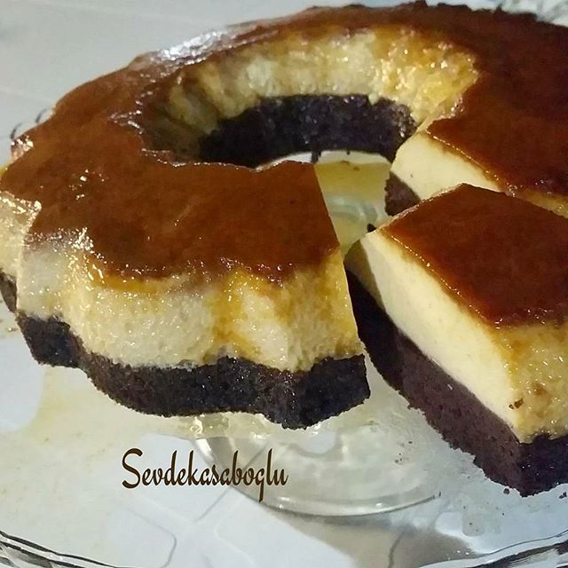 طرز تهیه کیک کاراملی
