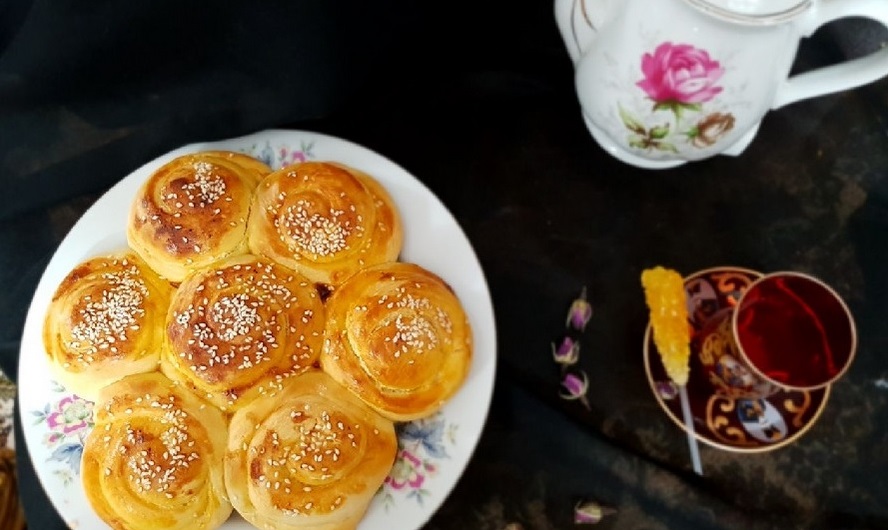 طرز تهیه نان شیرمال ترکی خوشمزه