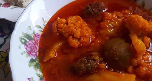 طرز تهیه خورش گل کلم